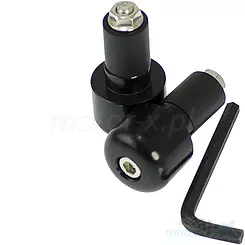 Końcówki kierownicy 17mm czarne 2 sztuki