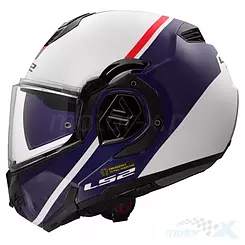 Kask szczękowy LS2 FF906 Advant Swipe Połysk Biało-Niebieski