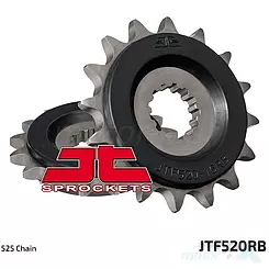 Zębatka przednia 525 16 zębów, RB - gumowa prowadnica łańcucha, JT Sprockets JTF520RB
