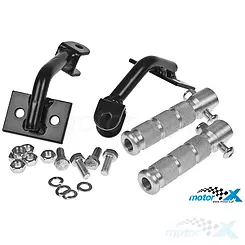 Podnóżki pasażera IGM, aluminium, Aprilia SR Ditech / SR LC 2000-