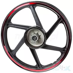 Felga tylna 2.15x18" czarno-czerwona 901 RS