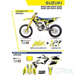 Zestaw osłon nadwozia żółty UFO Plast Suzuki RMZ 250 / 450