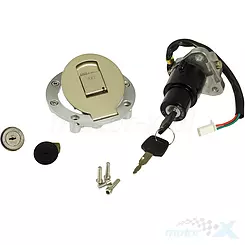 Stacyjka zapłonowa 4 piny z korkiem + zamki Zipp Neken / Benzer Shaft / GB Motors Street