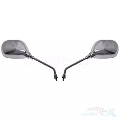 Lusterka komplet M8 gwint prawy + prawy chrom tuning