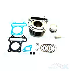 Cylinder kompletny 44.00mm 60cc żeliwo sworzeń 13mm grafitowany tłok 139QMB/QMA (GY6 50) 4T