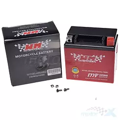 Akumulator żelowy WM Motor WTX5L-BS (YTX5L-BS, YTX5A-BS) 12V 4Ah 114x71x106mm 70CCA