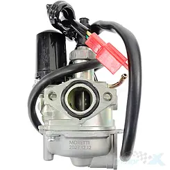 Gaźnik, gardziel 19mm, przepustnica 13mm, Moretti Parts, Honda Dio / Bali / Lead 2T