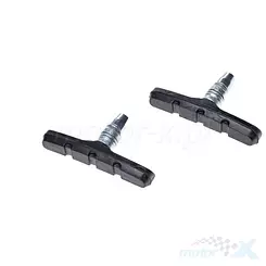 Klocki hamulcowe rowerowe, V-Brake, symetryczne, długość 70mm, waga 70g, z gwintem