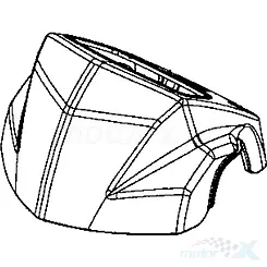 Osłona kierownicy przednia biały HGR Kymco MXU