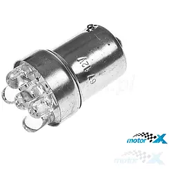 Żarówka kierunkowskazu, 5 LED, BA15S, 12V, pomarańczowa