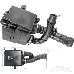 Filtr powietrza kompletny ATV Barton Braver 300