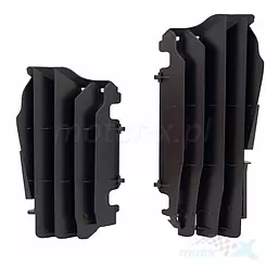 Osłony wlotów chłodnicy, kratki, czarne, Racetech GRKXFNR0019