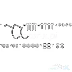 Mocowanie szyby czołowej Kappa 100ALBK, 140AK, 140SK Benelli Leoncino 500