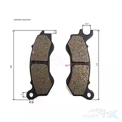Klocki hamulcowe przednie Junak M11 CBS / M16 CBS / Vintage 125 Euro 4 / Euro 5