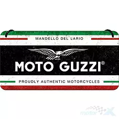 Zawieszka, tablica 10x20 cm, tłoczona blacha, moto guzzi italian motor 28062