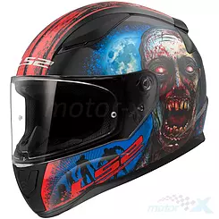 Kask integralny LS2 FF353 Rapid II Zombie Czarno-Czerwony
