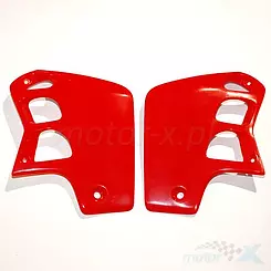 Osłony chłodnicy czerwone UFO Plast Honda CR 500 89-01