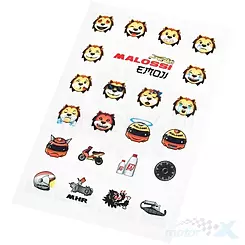 Naklejki Malossi Emoji Mini, zestaw 110x168mm