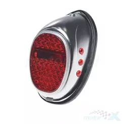 Lampa uniwersalna tylna, 2 przewody, chrom obudowa