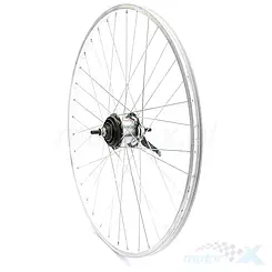 Felga tylna, koło rowerowe 28", O/SCHURMAN POINT, biała, Shimano NEXUS-7, ocynk