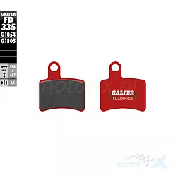 Klocki hamulcowe Galfer Sintered Trial FD335G1805