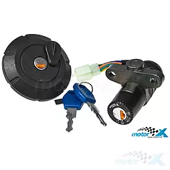 Stacyjka zapłonowa zestaw Vparts, Yamaha DT X/R 50 07-11 / XT X/R 125 07-09