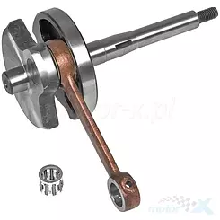 Wał korbowy Tec STD 10mm, Italjet Pack 50 / Piaggio Boss 50, Bravo, 50, Ciao 50, Grillo 50, Si 50