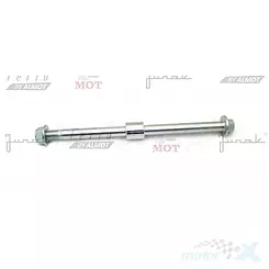 Oś m12x213 koła przód komplet (oś + tulejka + nakrętka) Junak 904, Junak 126