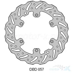 Tarcza hamulcowa, tylna, wave, Delta Braking DBD057 (NG1293)