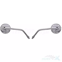 Lusterka komplet M10 gwint prawy + prawy chrom metal tuning