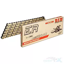 Łańcuch napędowy 520MX, do 500ccm, G&B - złoto czarny, DID [grupa]
