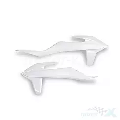 Osłony chłodnicy białe UFO Plast KTM SX / SX-F / EXC