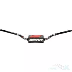 Kierownica czarno biała z czarną gąbką, FATBAR 28.6mm, Scar Racing RC BEND S9112BKBK