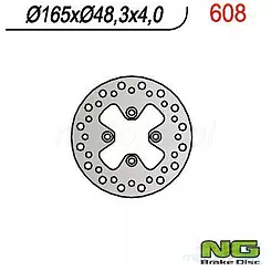 Tarcza hamulcowa NG 608