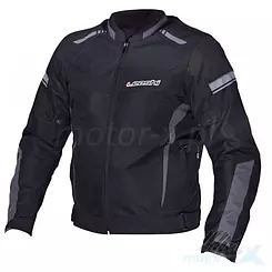 Kurtka motocyklowa letnia, przewiewna, Leoshi Downtown Black Grey