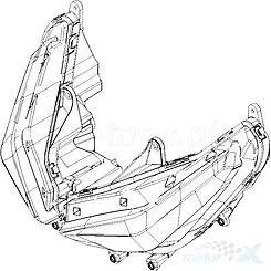 Lampa przednia reflektor Kymco Xciting VS 400
