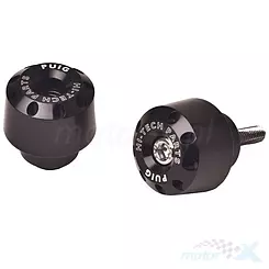 Końcówki kierownicy, krótkie 20mm, czarne, Puig 6186N