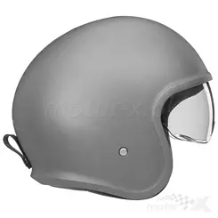 Kask otwarty Jet z jasną blendą, Nox PREMIUM Next Solid Matowy Tytan