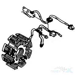 Stator iskrownik, stojan alternatora, LDC8-E10 Kymco 50 4T