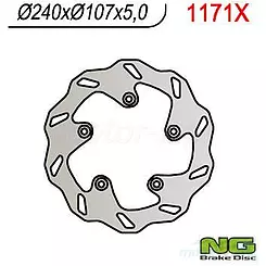 Tarcza hamulcowa NG 1171X