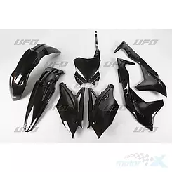 Zestaw osłon nadwozia czarny UFO Plast Kawasaki KXF 250