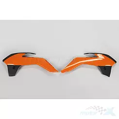 Osłony chłodnicy czarno-pomarańczowe  UFO Plast  KTM SX 85 13-17