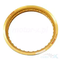 Felga, obręcz koła szprychowego, 2.50x18", na 36 szprych, złota, kształt H, Excel Rim FFG406UXT