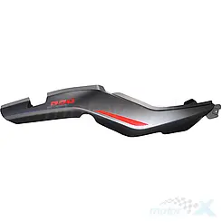 Osłona tylna górna prawa, szara 044Z, z naklejkami czarnymi, QJMotor SRT 550 X