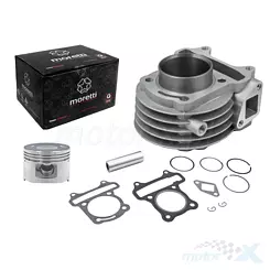 Cylinder kompletny 47.00mm 80cc żeliwo sworzeń 13mm z wylotem na czujnik temperatury 139QMB/QMA (GY6 50) 4T