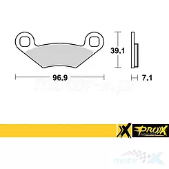Klocki hamulcowe Prox KH159 (37.206402) Polaris SPORTSMAN / SCRAMBLER / OUTLAW / XPLORER / TRAIL BLAZER / TRAIL BOSS