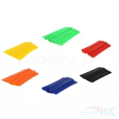 Osłony, nakładki dekoracyjne na szprychy, 170mm, 72 sztuki, WM Motor [różne kolory]