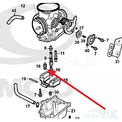 Zawór iglicowy gaźnika Kymco 125-250 4T