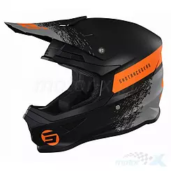 Kask offroad Shot Racing Furious Roll Black Orange Matt