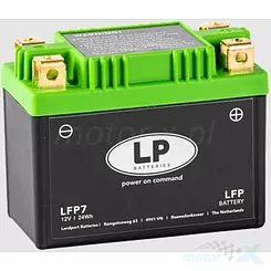 Akumulator litowo-jonowy Landport LIFEPO4 LFP7 (YTZ5S) 12.8V 2Ah 24Wh 107x56x85mm 120CCA